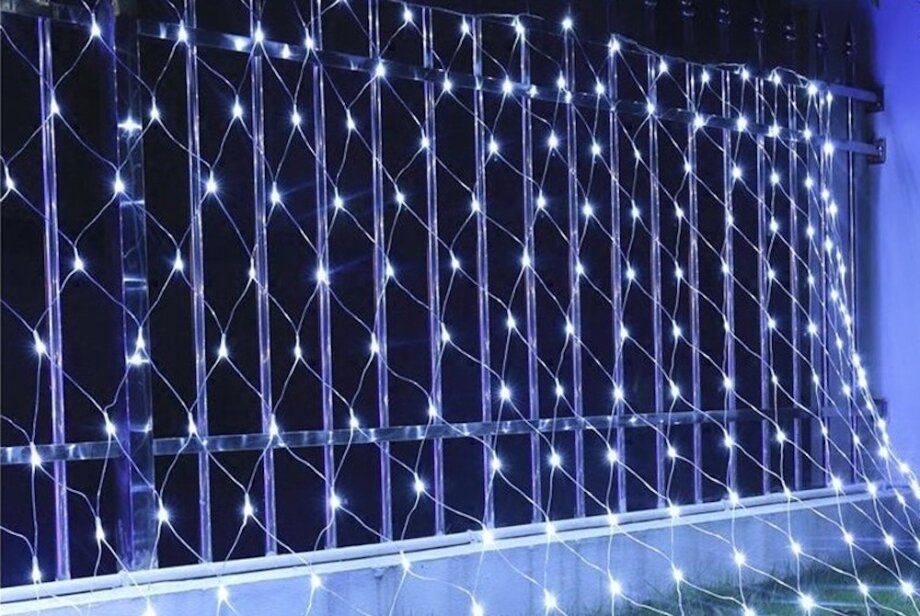 Гирлянда сетка белая 2M*2M Xmas LED 180 NET W, светодиодная гирлянда 180 диодов