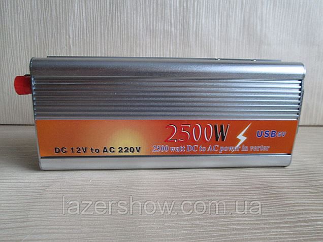Инвертор напряжения, преобразователь 12/220V - 2500W