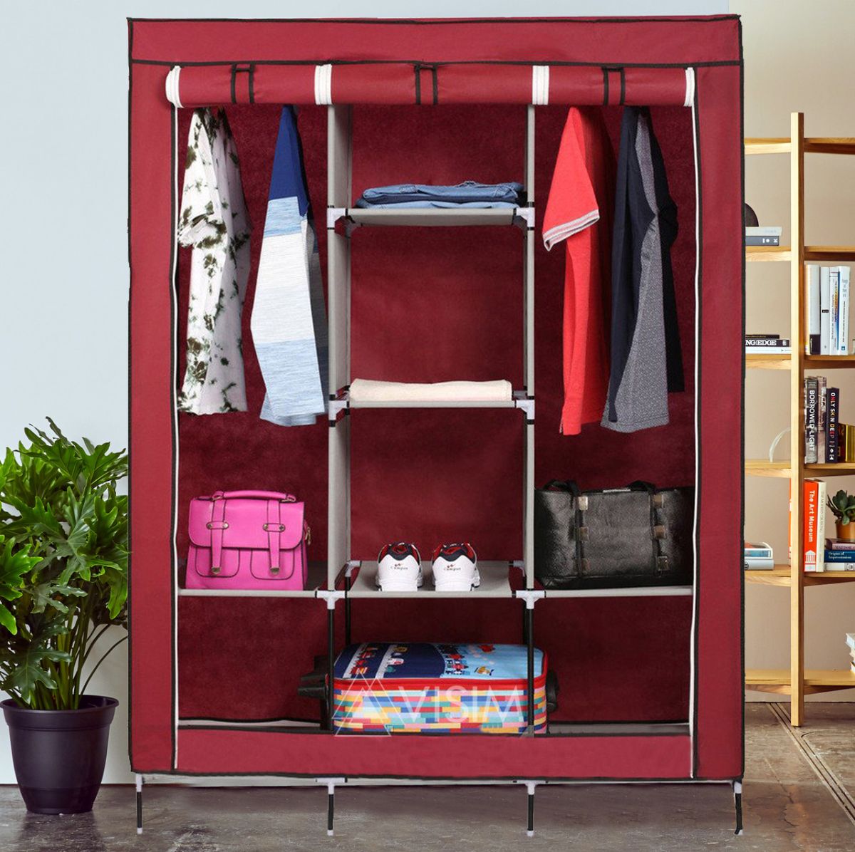 Складной шкаф органайзер для одежды HCX STORAGE WARDROBE 88130 на 3 секции