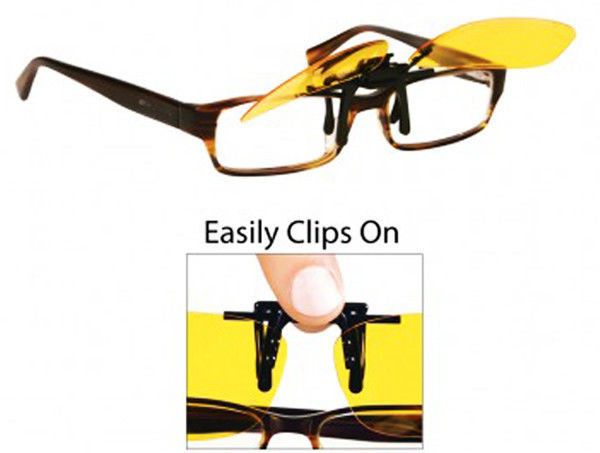 Антибликовые очки для водителей Night View Clip Ons