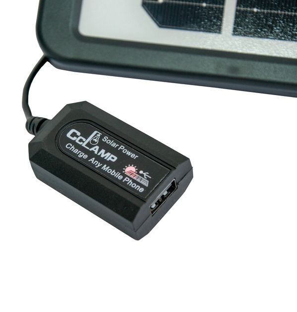Універсальна багатофункціональна автономна переносна Сонячна панель CCLamp CL-680 з мультикабелем 5в1 для заряджання будь-якого пристрою, сонячна портативна батарея, заряд від сонця
