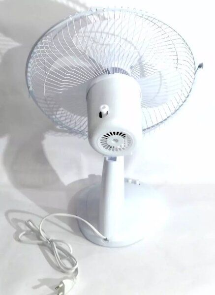 Настольный Мощный Портативный Компактный Вентилятор DOMOTEC MS-1625 White, с двухсторонней защитной решеткой, 3 скоростных режима,электровентилятор бытовой 30W