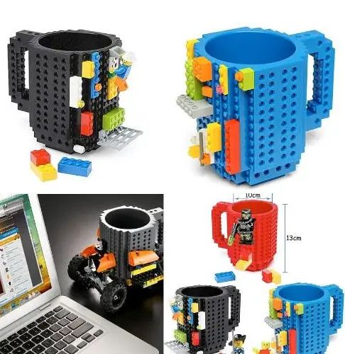 Кружка в стиле лего 350ml Чашка-конструктор Lego