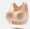 Короткий эластичный бюсгалтер Спортивный ChestSupport Waist And Long Back NO SBK 66 с коротким низом, бесшовный топ пуш-ап для фитнеса, для корекции груди,поддерживающий бюстгальтер-борцовка,лиф с застежкой спереди