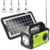 Солнечная станция GDPlus GD-8076, солнечная система, фонарь колонка, Фонарь Power Bank, FM радио, Bluetooth, 4 лампочки с солнечной панелью