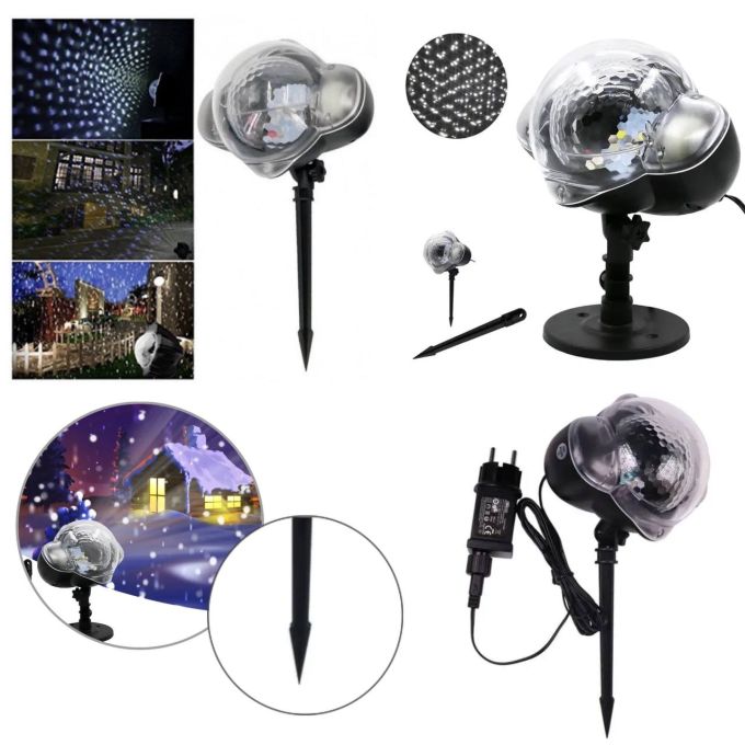 Лазерная установка-диско Laser Light WL 809, Диско-шар светомузыка для дома, Подсветка для улицы и дома с динамическим режимом свечения,  Лазерный проектор влаго и морозоустойчив, иллюминация, диско-лампа
