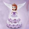 Вращающийся танцующая кукла-ночник принцесса София Dancing Angel Ice Princess, интерактивная музыкальная мультяшная куколка с подсветкой из мультфильма, портативная светящаяся умная детская игрушка, игрушка для девочек