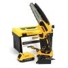 Аккумуляторная мини Пила DeWalt 8" DCM160N 24V 4AH шина 20 см, сучкорез Девольт для резки веток, обрезки деревьев и кустарников