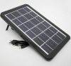 Портативная Универсальная Компактная Солнечная панель CCLamp CL-630 c USB кабелем 3W, мини-электростанция,батарея заряжаемая от солнца для зарядки любого мобильного телефона или устройства с мультикабелем 5в1