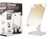 Настольное сенсорное портативное зеркало Cosmetie mirror 360 Rotation Angel с светодиодной подсветкой для макияжа с подставкой органайзером для косметических средств, регулируемое вращение на 180°