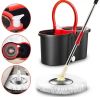 Швабра с ведром и автоматическим отжимом Spin Mop 360 10 л с насадкой из микрофибры