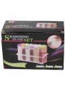 Органайзер для хранения специй Supretto Seasoning Piece Set six на 6 ячеек на подставке, набор спецовниц для хранения приправ и специй