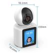 Беспроводная поворотная Камера-Видеоняня с Экраном WIFI C3, Интелектуальная с функцией автоматической слежки, с ночным видением, сигнал тривоги, внутренняя камера видеонаблюдения