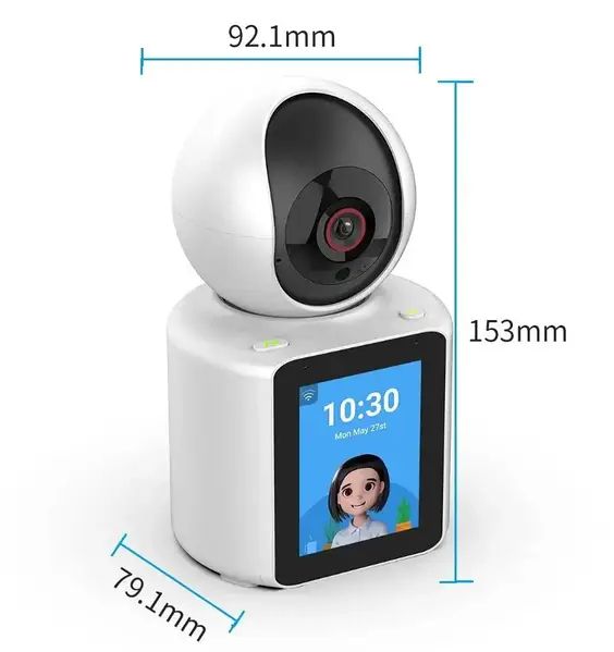 Беспроводная поворотная Камера-Видеоняня с Экраном WIFI C3, Интелектуальная с функцией автоматической слежки, с ночным видением, сигнал тривоги, внутренняя камера видеонаблюдения