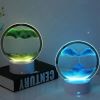 Настольная Лампа ночник RGB песочные часы Картина USB светильник 3D Sandscap вращение 360 °, уникальная увлекательная яркая прикроватная лампа анти стресс подвижный песок, светодиодный светильник с сыпучим песком