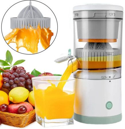 Аккумуляторная портативная соковыжималка для цитрусовых Citrus juicer YZJ-001 с USB-C, соковыжималка для фруктов и овощей с USB-зарядкой