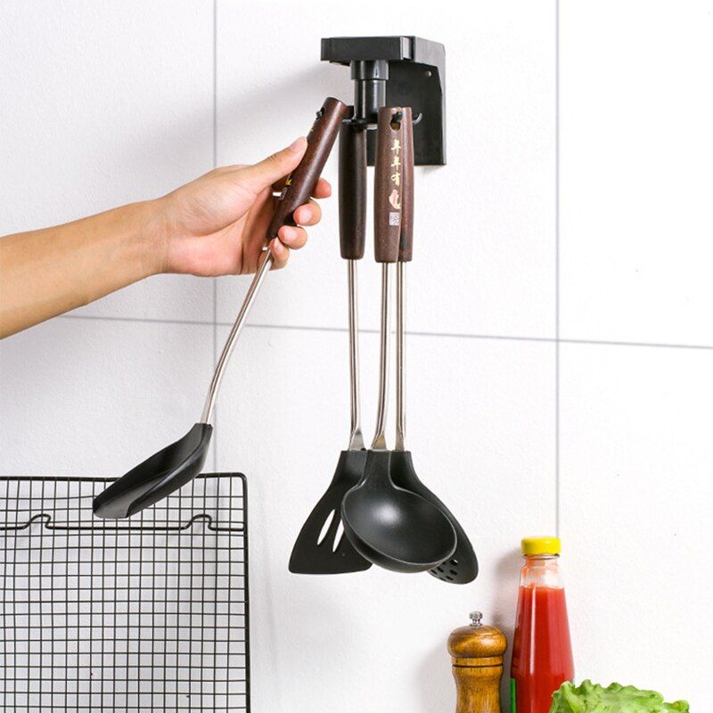 Подвесной держатель кухонных принадлежностей 6 крючков Kitchenware Collecting Hanger, Подвесная система хранения
