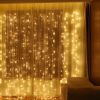Гирлянда штора водопад Теплый белый 3x2 м 240 диодов Xmas LED WW-3, светодиодная гирлянда водопад штора