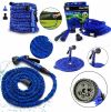 Компактный универсальный легкий Шланг садовый для полива Magic Hose 75 метров растягивающийся с распылителем, увеличивается и уменьшается автоматически, сверхпрочный и износостойкий поливочный с пулевизатором