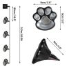 Светящиеся Следы Paw Print Light На Солнечной Батарее, Автономный уличный светильник в грунт, Уличный Тротуарный Светильник в форме следов, светодиодные следы с защитой от влаги, фонарь-лапки садовый газонный