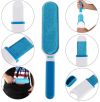 Компактная Двусторонняя Щетка для удаления шерсти Reusable Pet Fur Remover With Self Cleaning Base самоочищающаяся,Многоразовое средство для удаления шерсти домашних животных, комплект щеток