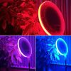 Универсальная Светодиодная круглая LED лампа Camera light GS-450 RGB с держателем-фиксатором для фото и видеосъемки,  предметной съемки, дополнительного освещения, цветная с пультом, для фотографов, блогеров, салонов красоты