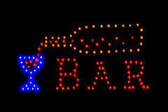 Светодиодная LED вывеска "Бар" 48 х 25 см.