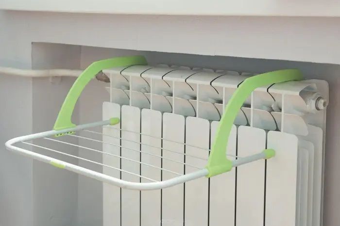 Съемная сушилка для одежды на батарею Fold Clothes Shelf, подвесная сушилка, сушилка для белья