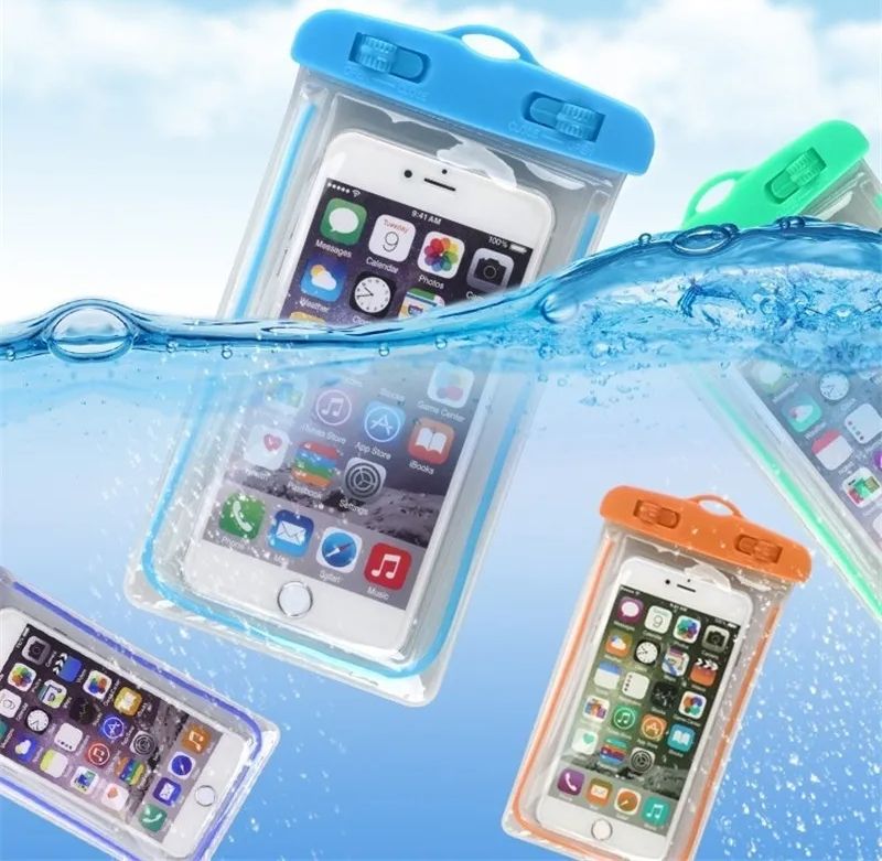 Водонепроницаемый универсальный Чехол для телефона Phone Holder For Water Parks Swim для защиты смартфона и других вещей во влажных условиях, защита в дождь, в снег, во время перемещения водой, в походных условиях, на пляже, в бассейне, аквапарке