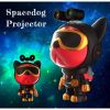 Чудо Проектор звездного неба в виде космической собаки Spase Dog Galaxy Star Lightr, светильник ночной проектор Галактик и Космоса, космический пес - Астронавт, с пультом дистанционного управления и таймером