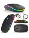 Беспроводная мышка BauTech Со тонкая с разноцветной RGB подсветкой Bluetooth