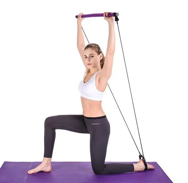 Легкий Портативный Тренажер Для Всего Тела Для Пилатес Portable Pilates Studio, Домашний универсальный прибор для пилатеса и силовых тренировок, подтянуть мышцы пресса, спины и ягодиц, для упражнений в стиле аэробики и гимнастики