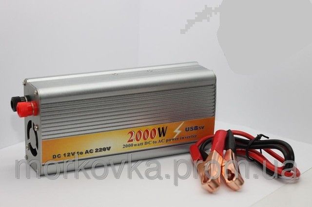 Инвертор напряжения, преобразователь 24/220V - 2000W