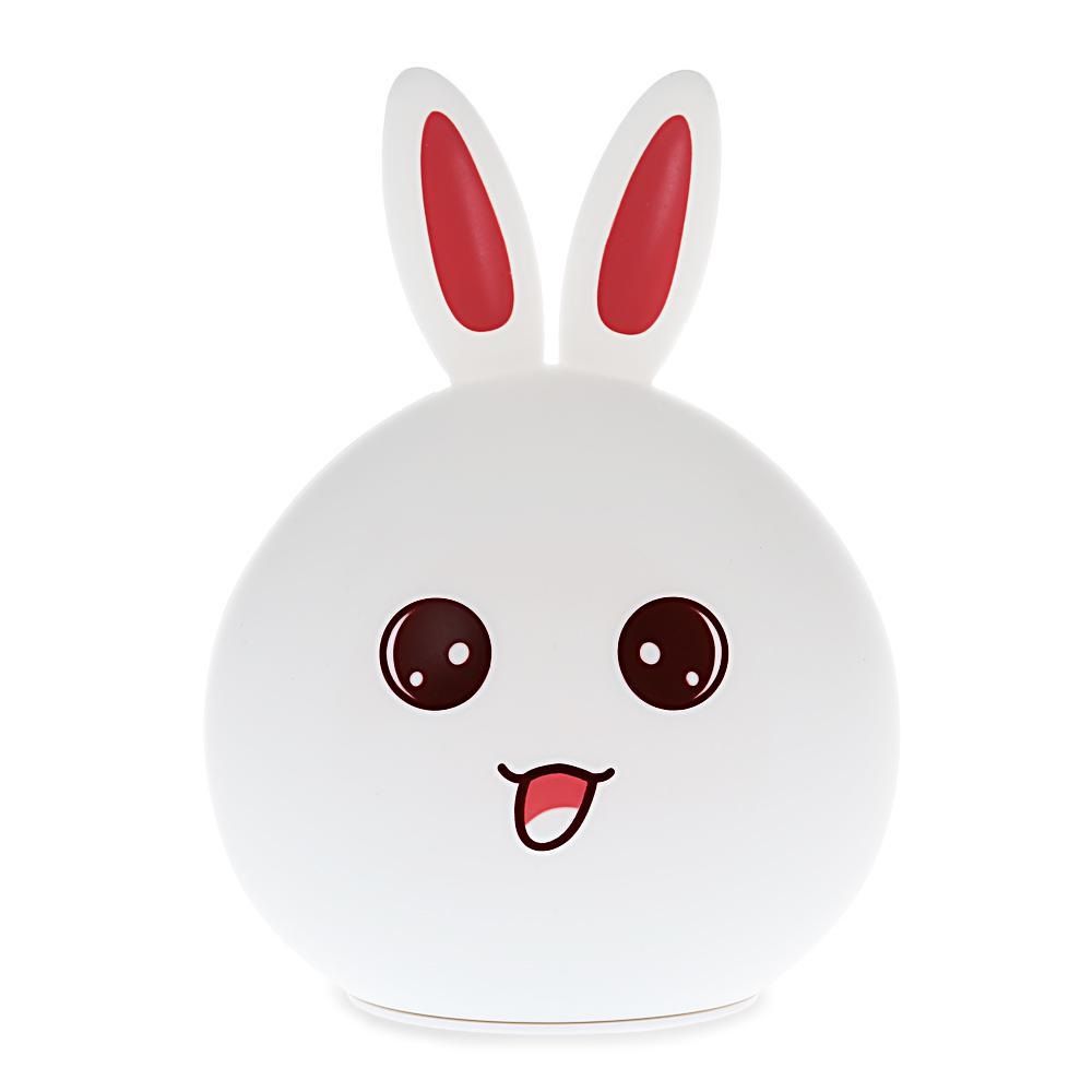 Детский ночник светильник Зайчик Rabbit Silicone Lamp LY-271 силиконовый, аккумуляторный, лампа зайчик кролик Soft Touch