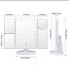 Тройное косметическое зеркало для макияжа с LED подсветкой Magic Makeup Mirror
