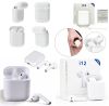Стерео гарнитура TWS i12 inPods Sensor Bluetooth 5.0, Компактные Портативные Универсальные Беспроводные сенсорные блютуз наушники с боксом для зарядки,  Встроенный микрофон, Совместимость с Android, iOS
