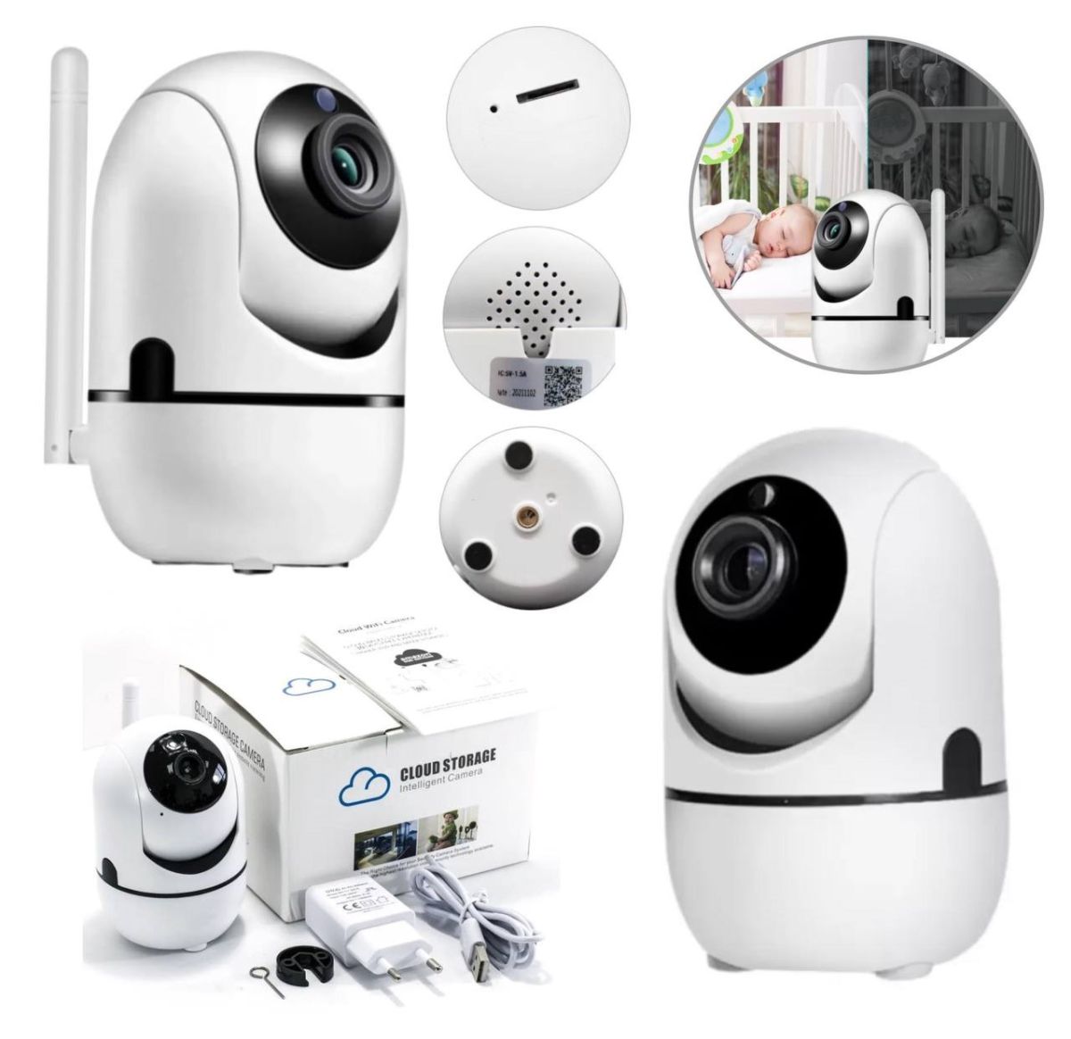 Беспроводная Универсальная Камера CAMERA IP Y13G 1mp Распознование лиц  DVR комнатная,Цифровая Поворотна IP камера видеонаблюдения Видеоняня , утонченная и компактная Wi Fi камера для дома офиса