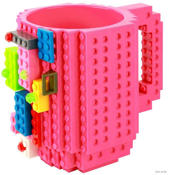Кружка в стиле лего 350ml Чашка-конструктор Lego