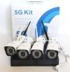 Комплект видеонаблюдения беспроводной DVR KIT CAD Full HD UKC 8004/6673 WiFi 5G набор видеорегистратор с функцией Wi-Fi и 4 камерами видеонаблюдения, камеры с датчиком движения, режим квадратора, три режима записи, удаленный просмотр