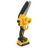 Аккумуляторная цепная мини пила DeWalt DCM160N 24V 4AH шина 20 см на 2 аккумулятора 8" дюймов с автоматической смазкой цепи в кейсе, Веткорез деволт