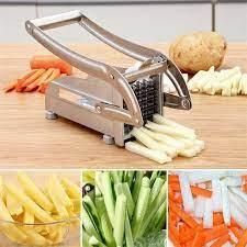 Картофелерезка Potato Chipper, овощерезка стальная с 2 насадками для картошки фри
