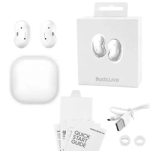 Беспроводные многофункциональные вакуумные инновационные Bluetooth-наушники вкладыши с кейсом Buds Live черный,белый,золотой,Наушники с кейсом для зарядки, активное шумоподавление, Game Mode