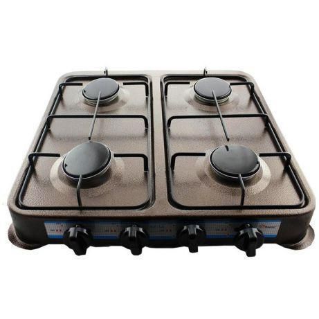 Настольный газовый таганок плита Domotec MS 6604 на 4 конфорки