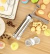 Кондитерский шприц Biscuits EL-2066 пресс дозатор для теста с 8 насадками для кремов и 13 насадками для печенья