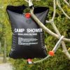 Переносной душ Camp Shower 20 литров, Мобильный походный душ для кемпинга, туристов, дачников, герметичный складной прочный надежный подвесной летний душ, насыщенный черный для лучшего нагрева от солнечных лучей