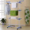 Складная сушилка для белья Garment Rack With Wheels, сушилка для одежды, складная стойка металическая
