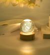 Хрустальный шар с солнечной системой 6/8 см светодиодный LED 3D ночник, шар-ночник, стеклянный шар светильник на аккумуляторе от USB