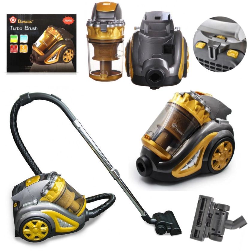 Пылесос контейнерный Domotec MS-4408 3600Вт Turbo Brush на 4 л без мешка