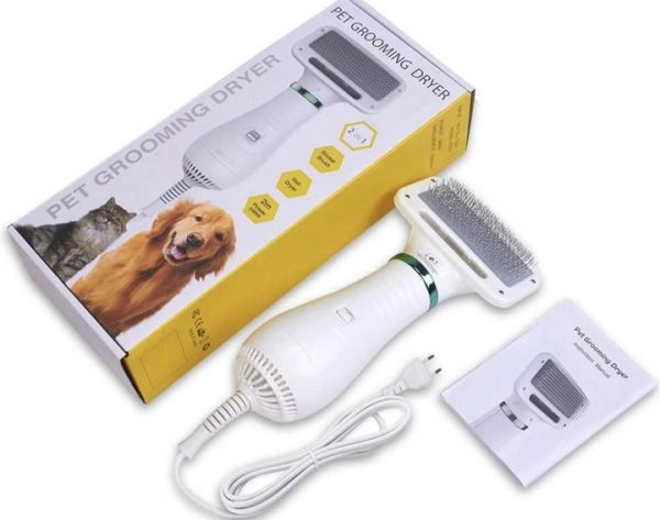 Фен-расчёска пылесос для шерсти собак и кошек 2 в 1 PET GROOMING DRYER, Фен для собак и кошек, Щетка-фен для животных