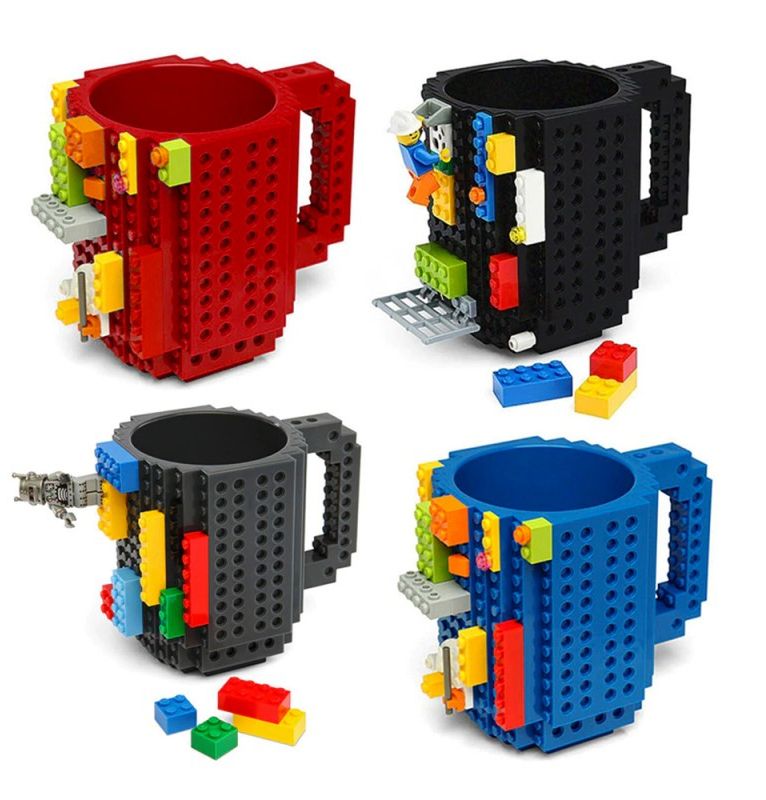 Кружка в стиле лего 350ml Чашка-конструктор Lego